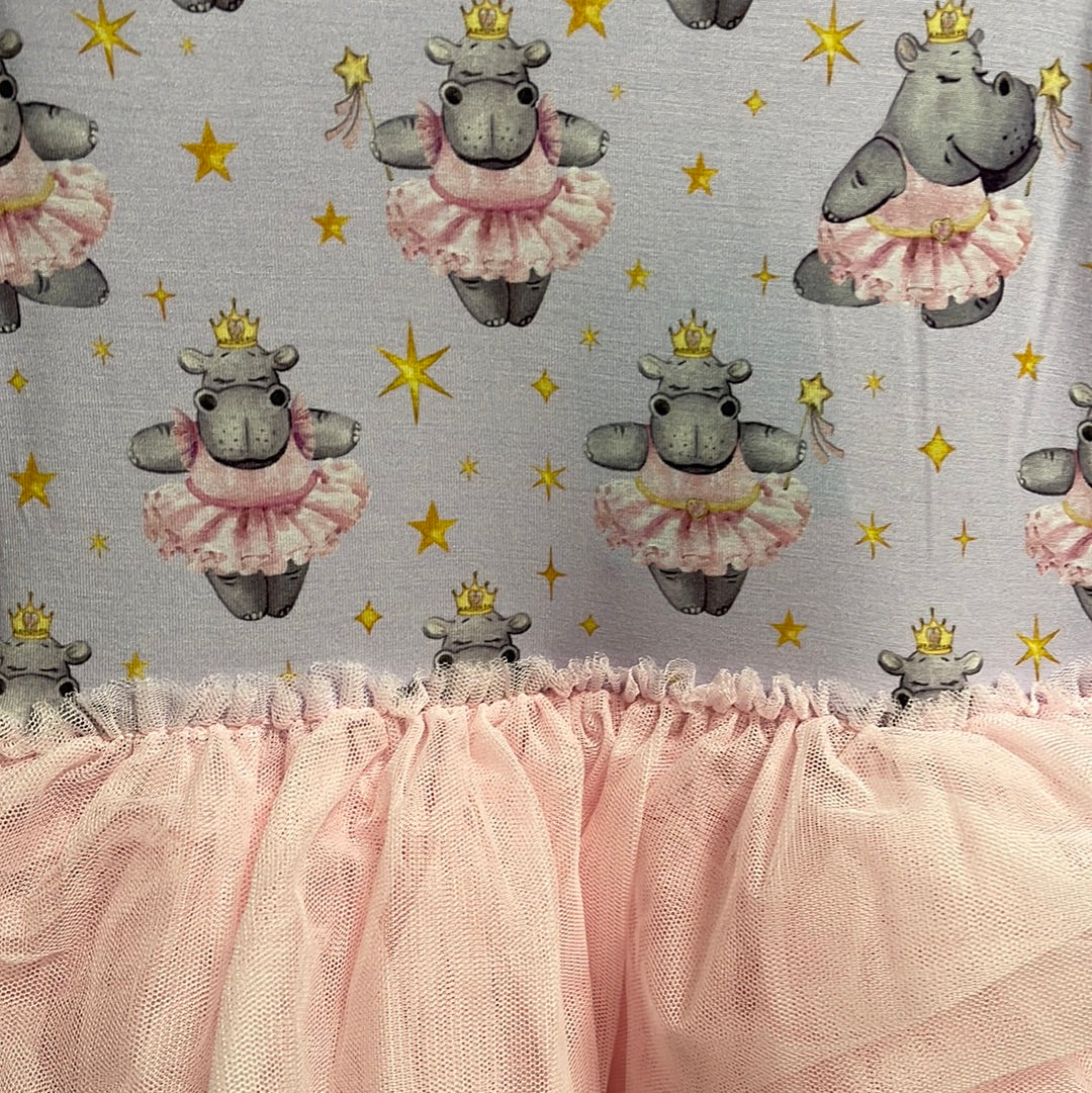 Hippo Pattern Print Dress