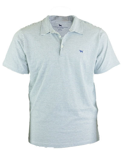 Grey Striped Polo
