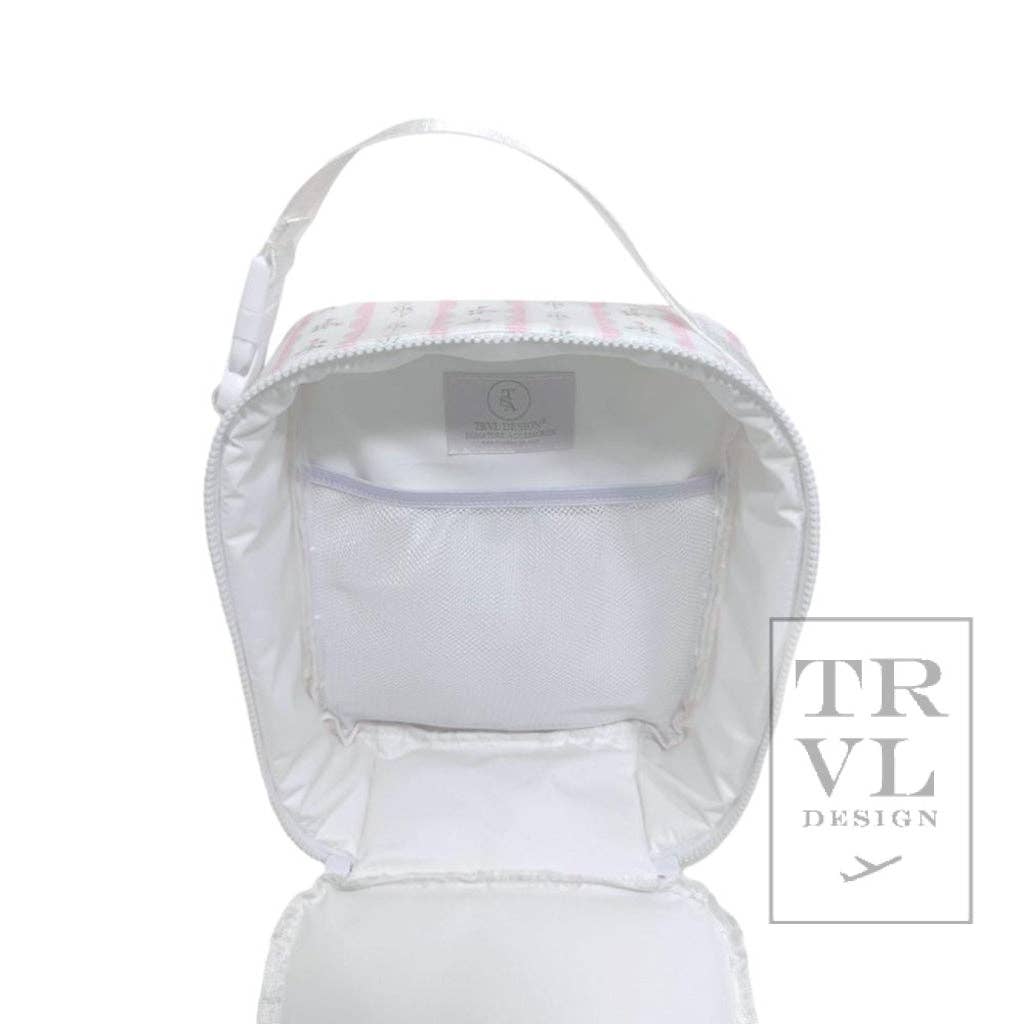 Lunch Box Insulated Lunch Bag - Ribbon Floral Pink