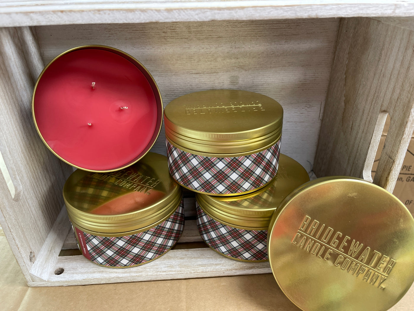 Christmas Bliss Three Wick Tin Candle