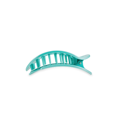 Round Flat Hair Clip | Small | Totally Turquoise