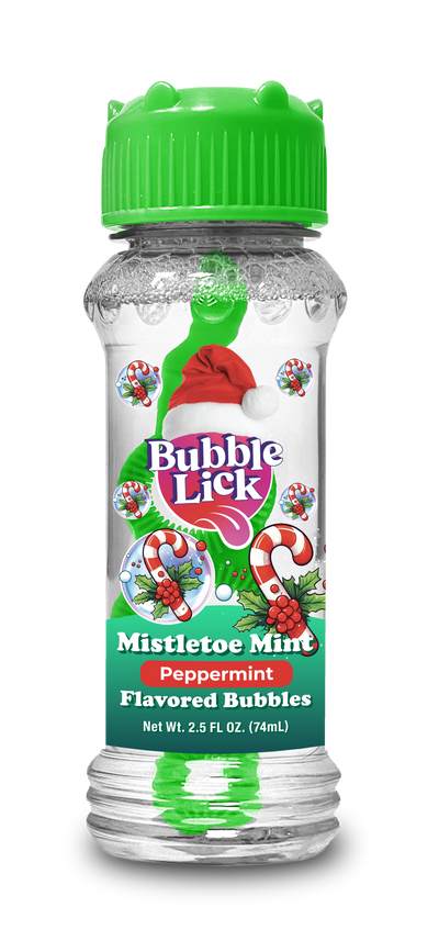 BubbleLick Holiday Edition Flavored Bubbles, Christmas
