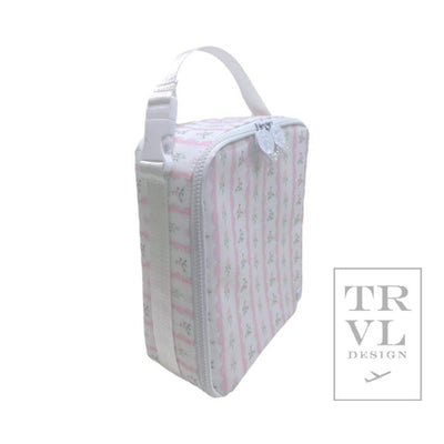 Lunch Box Insulated Lunch Bag - Ribbon Floral Pink