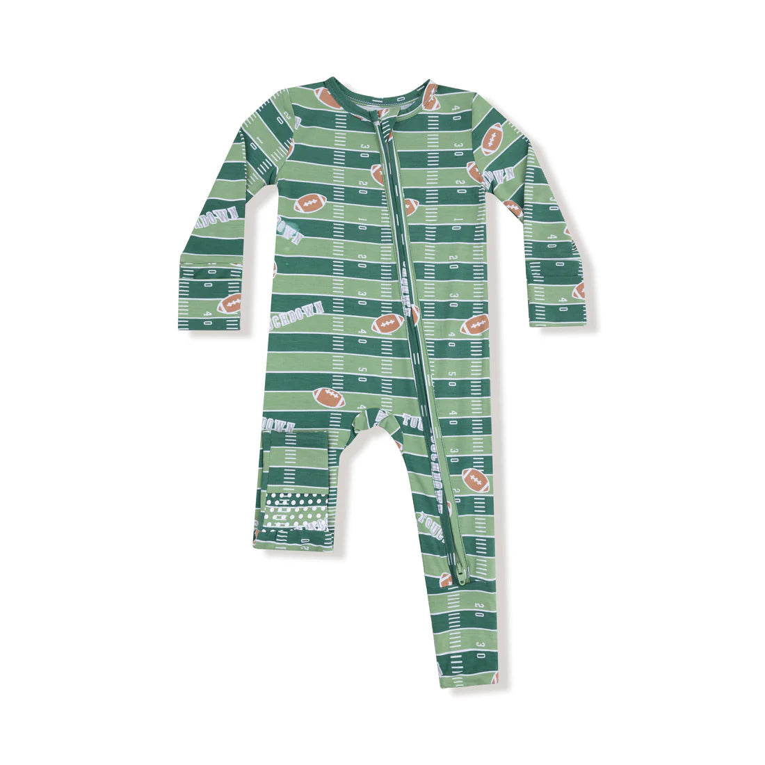 Football Glow in the dark 2way zipper romper