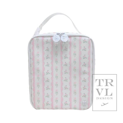Lunch Box Insulated Lunch Bag - Ribbon Floral Pink