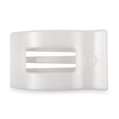Flat Rectangle Hair Clip | Large | Coconut White