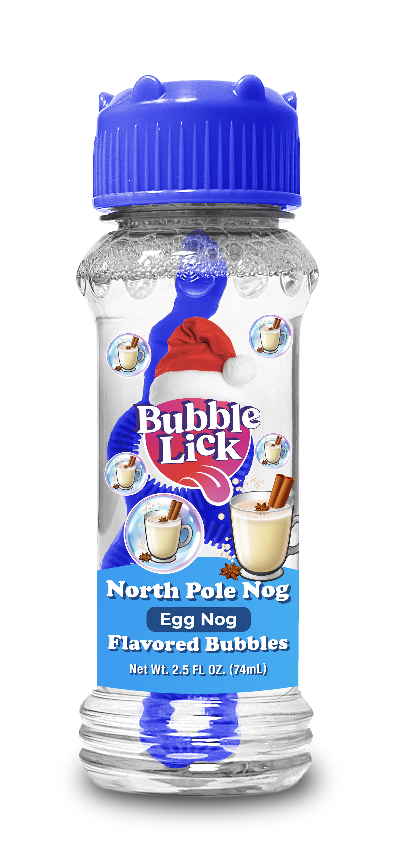 BubbleLick Holiday Edition Flavored Bubbles, Christmas