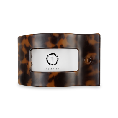 Flat Rectangle Hair Clip | Medium | Tortoise