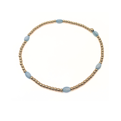 The Aspen Bracelet in Natural Blue