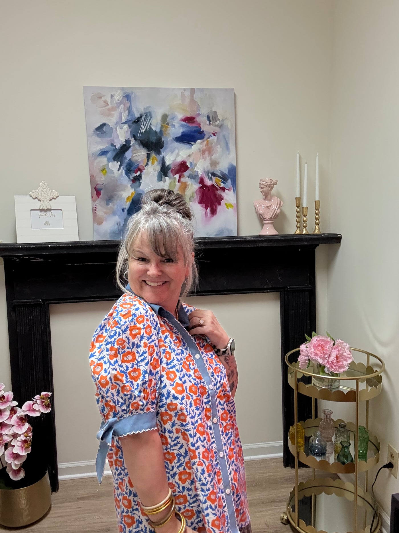 Orange Poppy Top
