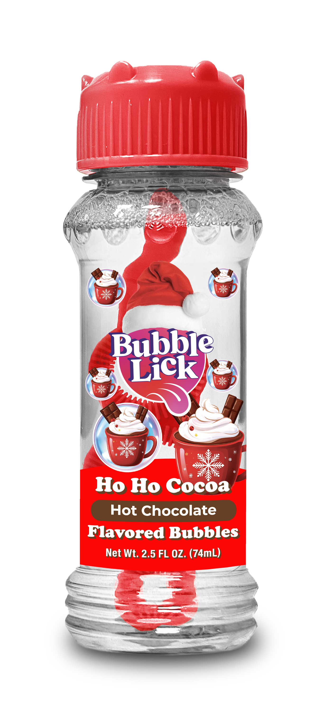 BubbleLick Holiday Edition Flavored Bubbles, Christmas