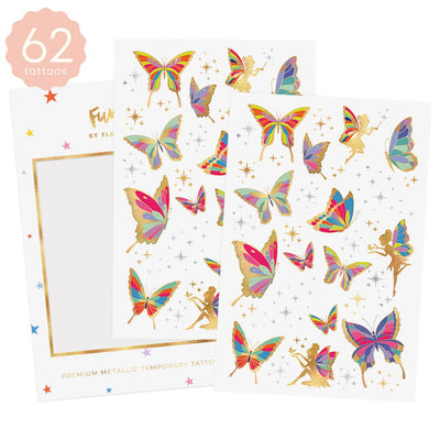 BUTTERFLY GARDEN | Kids butterfly party temporary tattoos