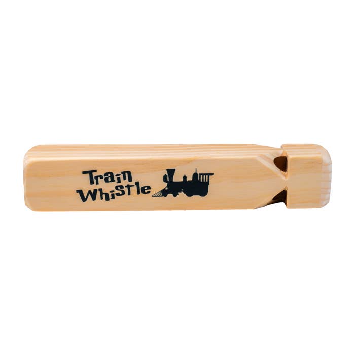 7.5" Classic Wooden Train Whistle- Retro Classic
