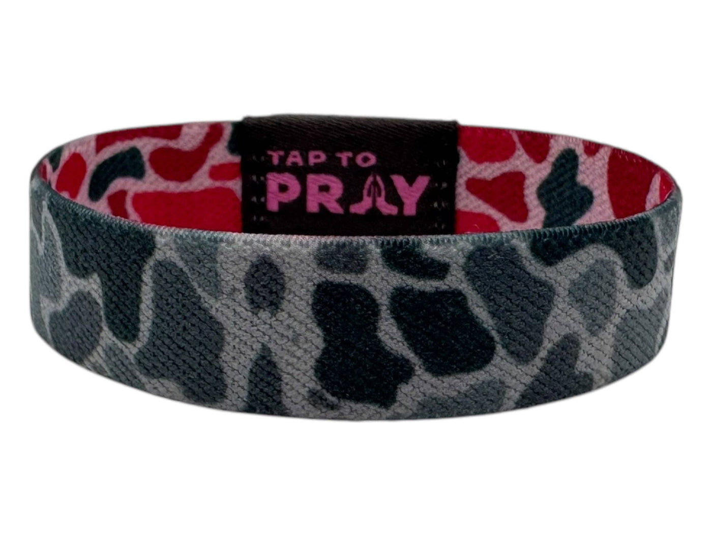 Tap To Pray™ Wristbands - River Rock Camo Pink & Ash