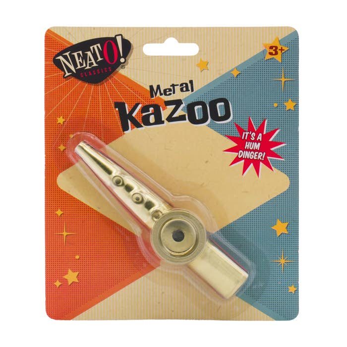 Metal Kazoo 4.75"- Retro Classic, vintage toys