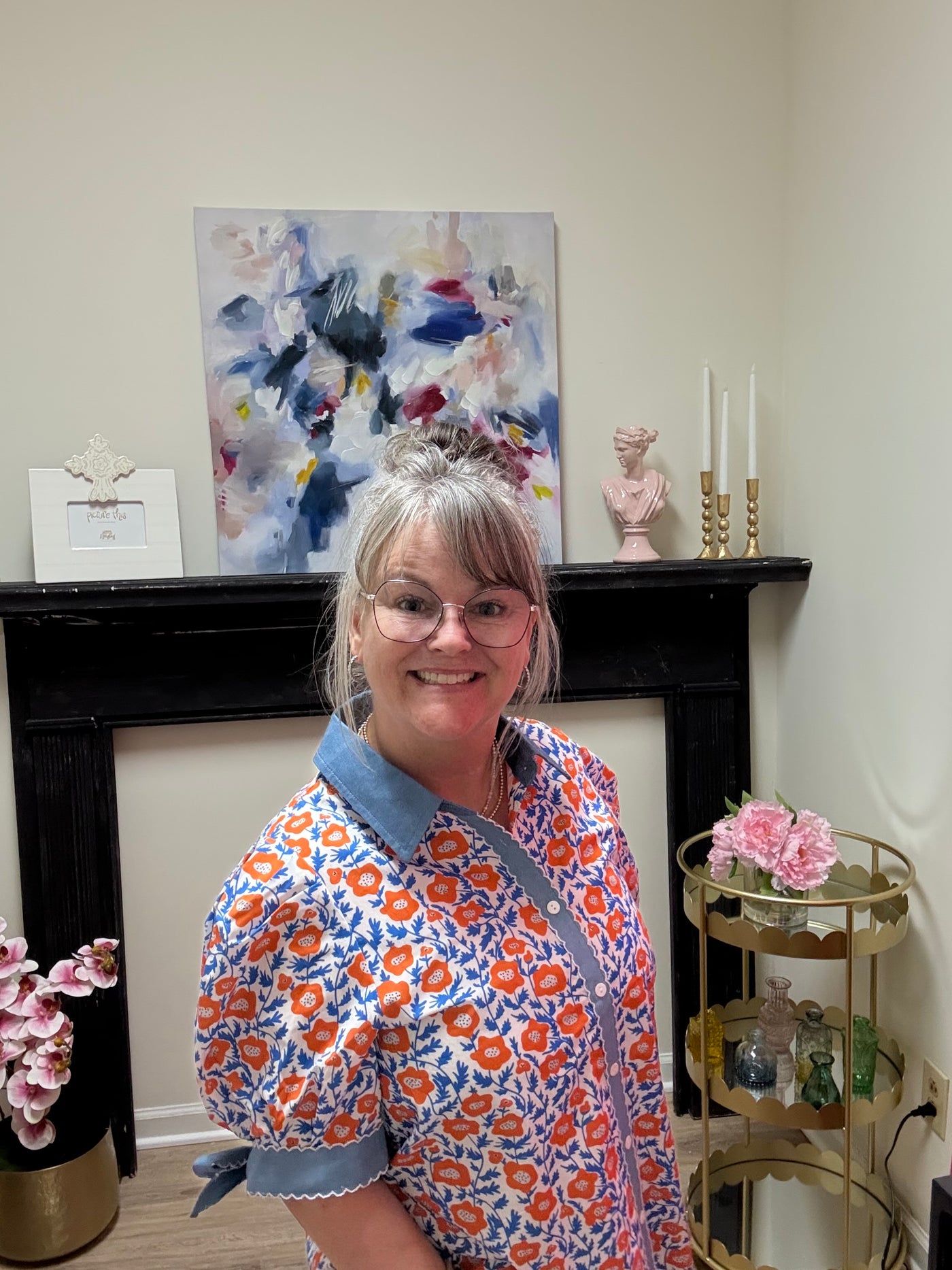 Orange Poppy Top