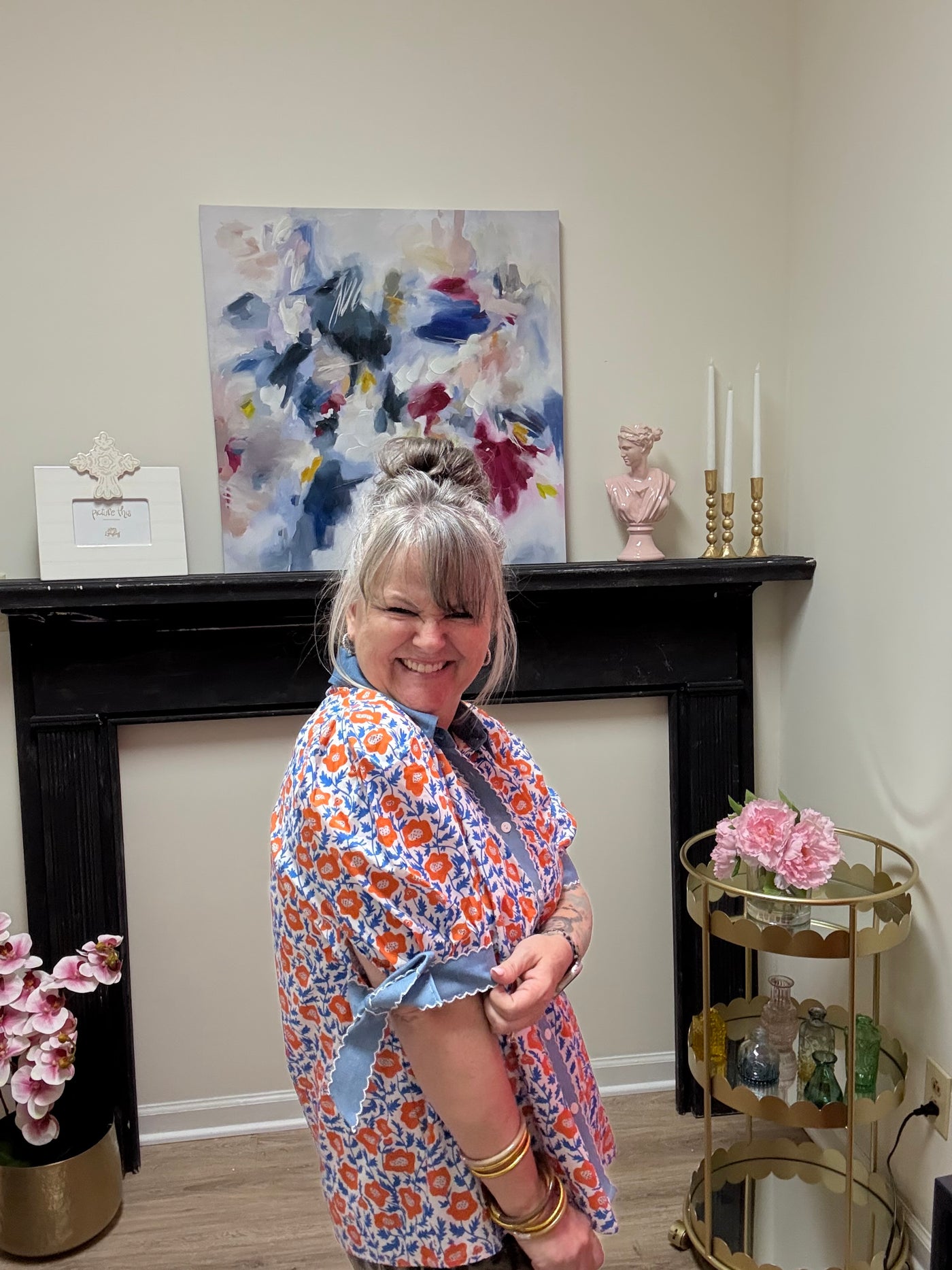 Orange Poppy Top
