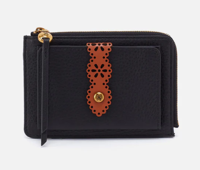 Black Tabby Medium Zip Wallet