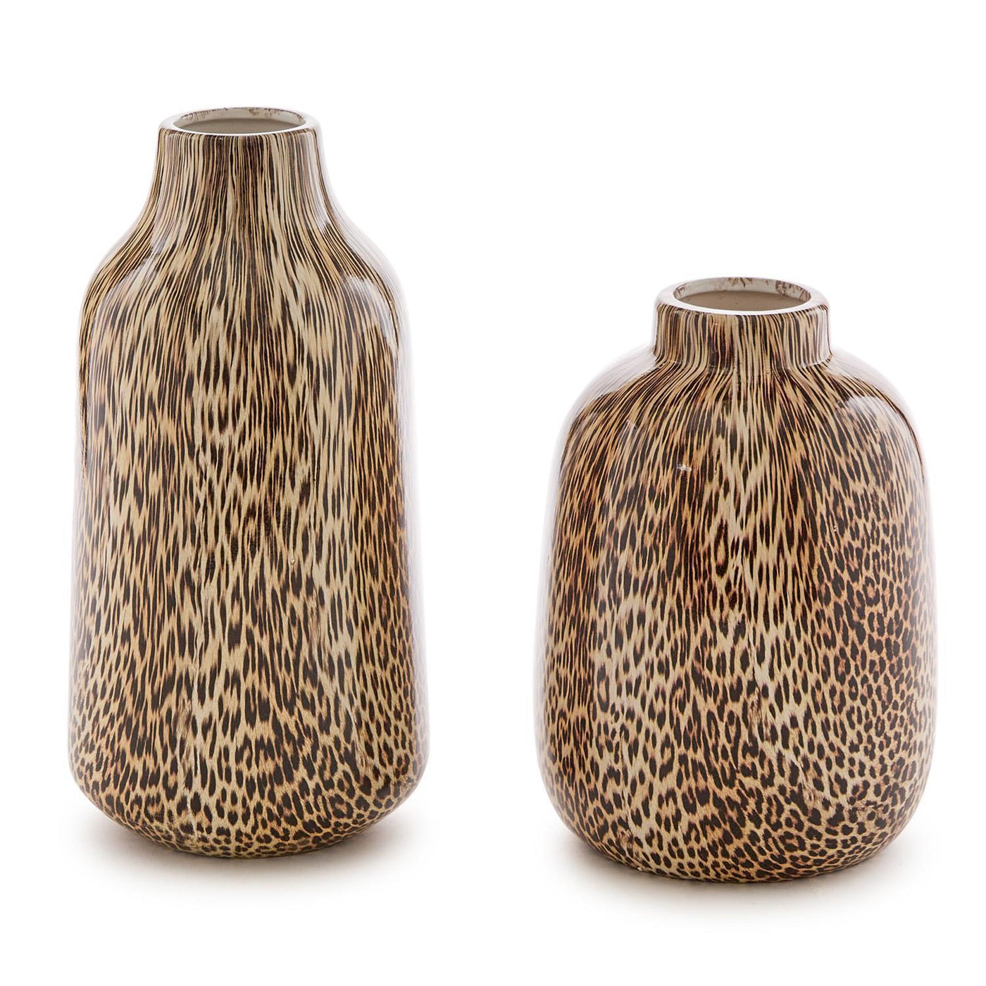 Leopard Print Vase set of two
