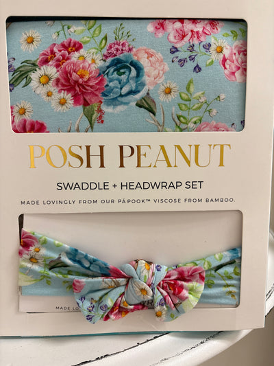Swaddle and Headwrap set