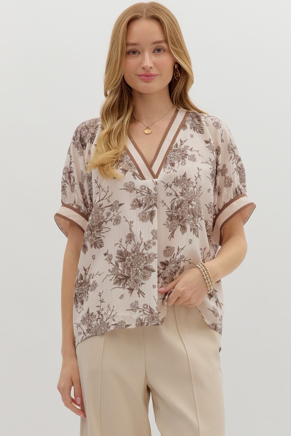 Max Mocha Top