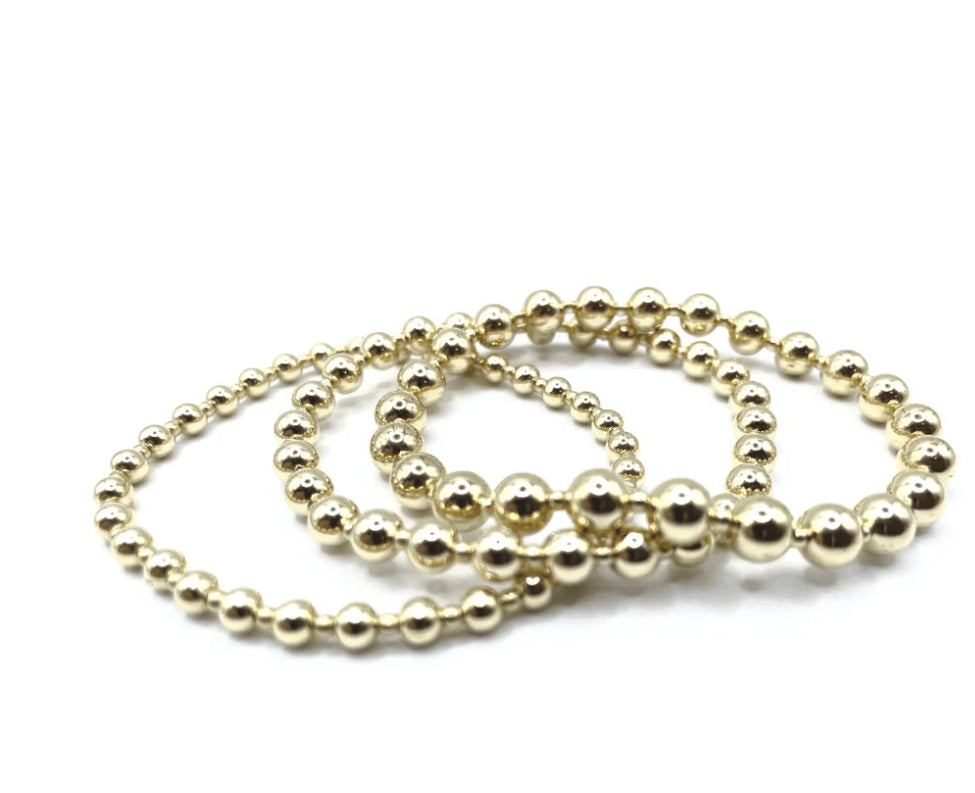 4mm+2mm+4mm Gold Filled Bracelet