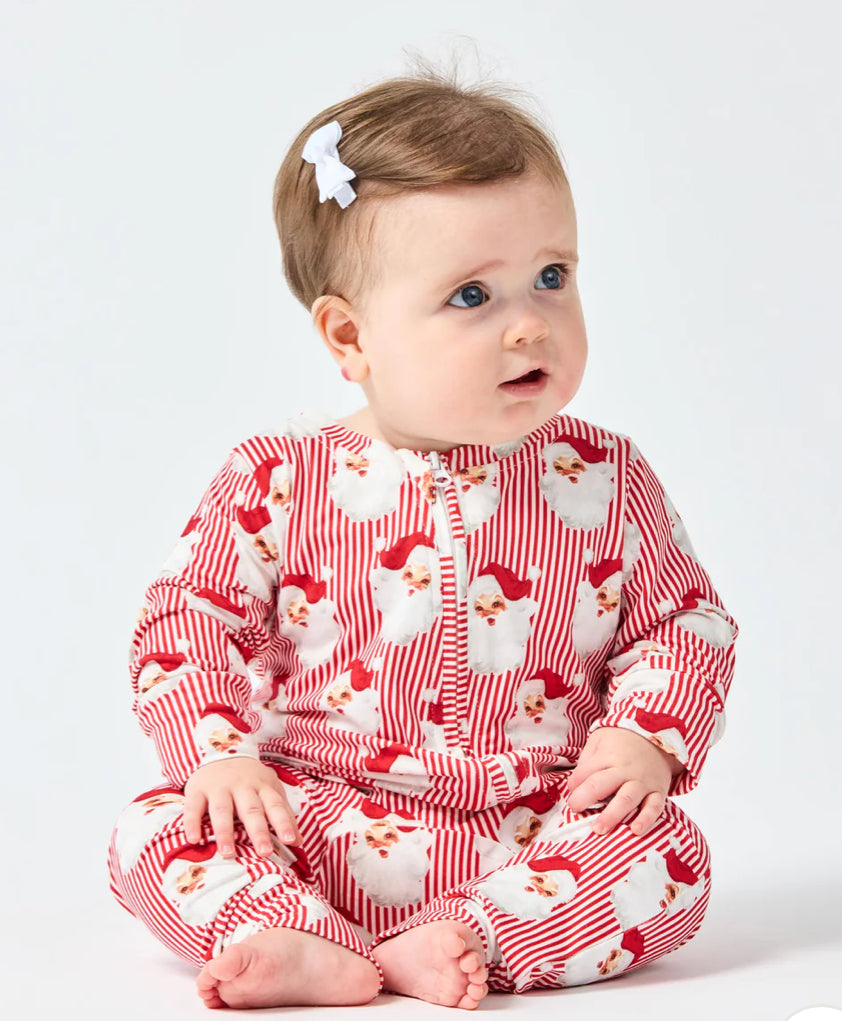 Baby's Santa Red Stripe PJ