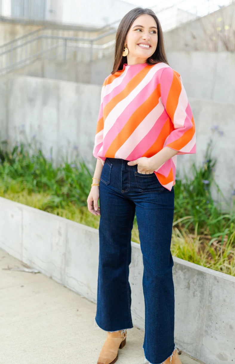 Pheobe Pink/Orange Sweater