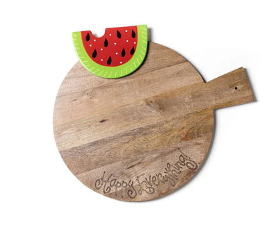 Happy Everything Big Wood Serving Board