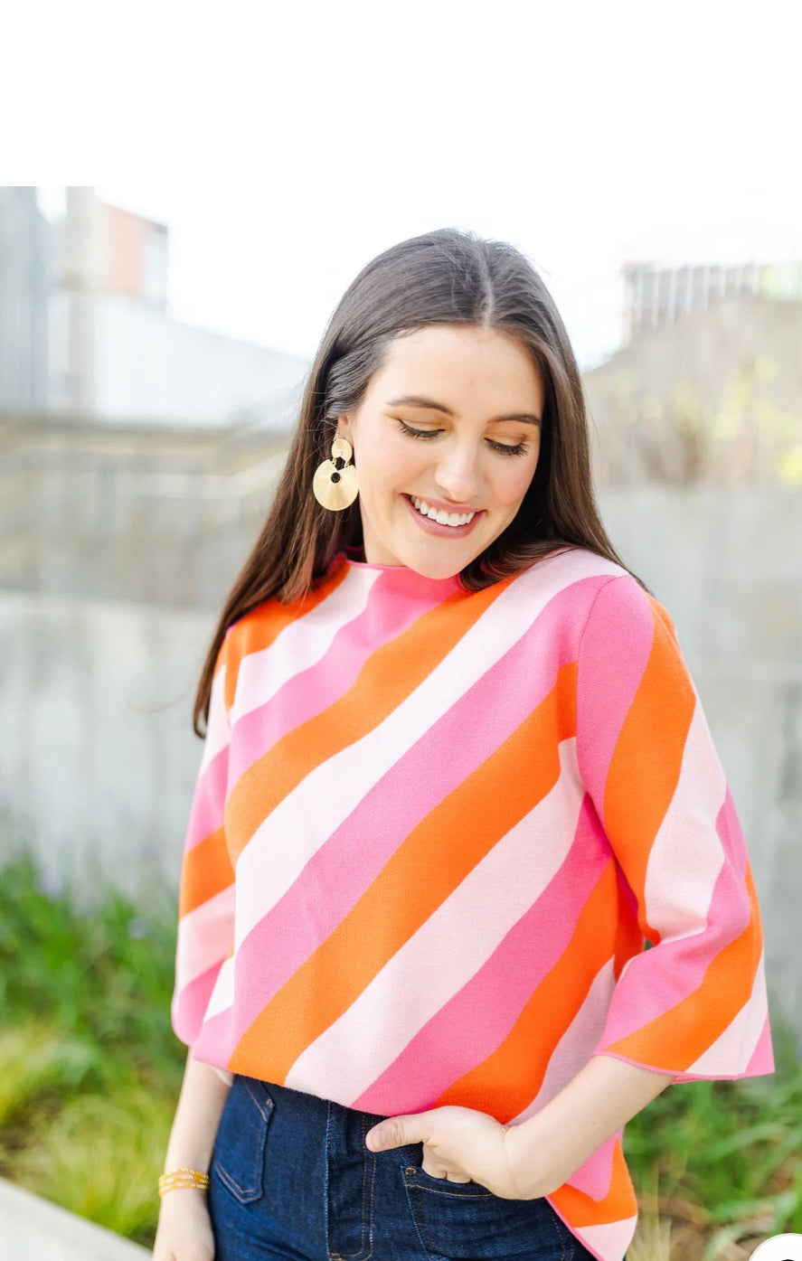 Pheobe Pink/Orange Sweater