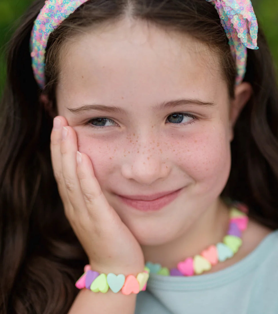 Sweet Heart Necklace & Bracelet Set