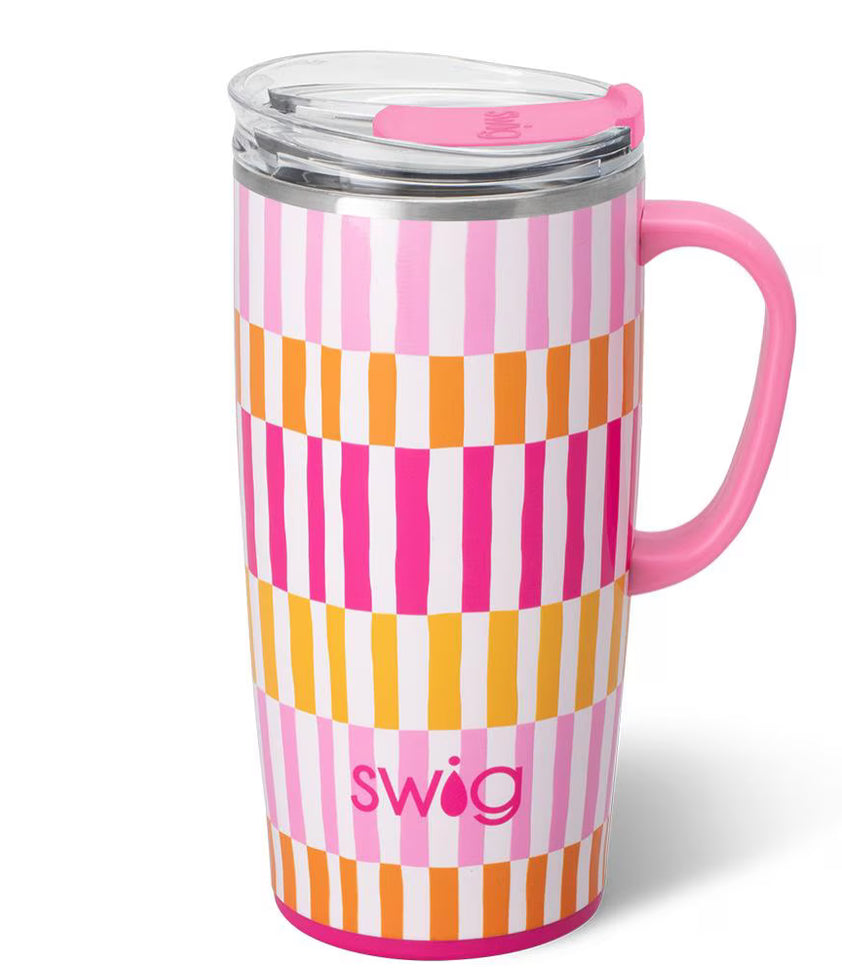 Sherbert Stripe Travel Mug 22oz