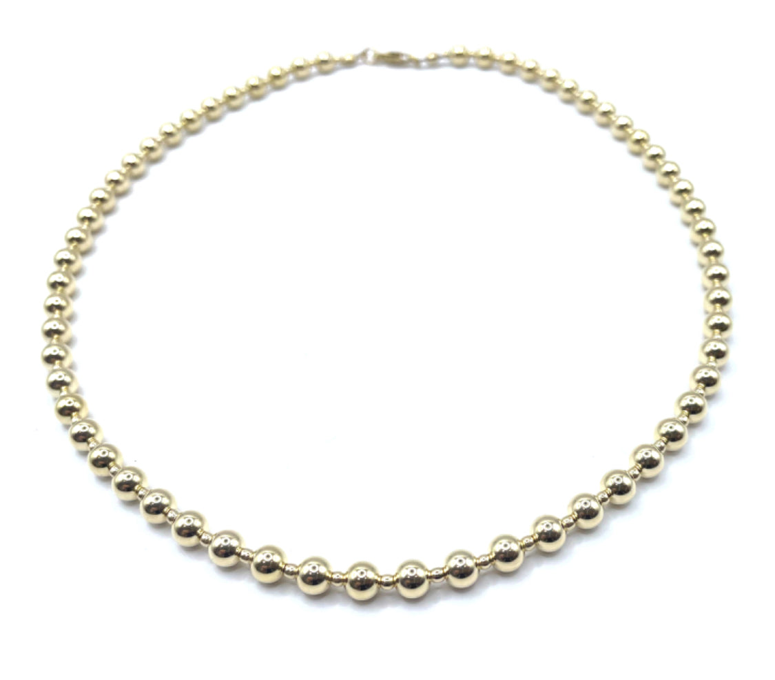 5mm+2mm+5mm Gold Filled Necklace 16"