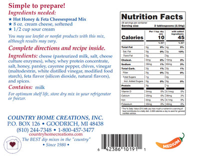 Hot Honey & Feta Cheesespread Mix