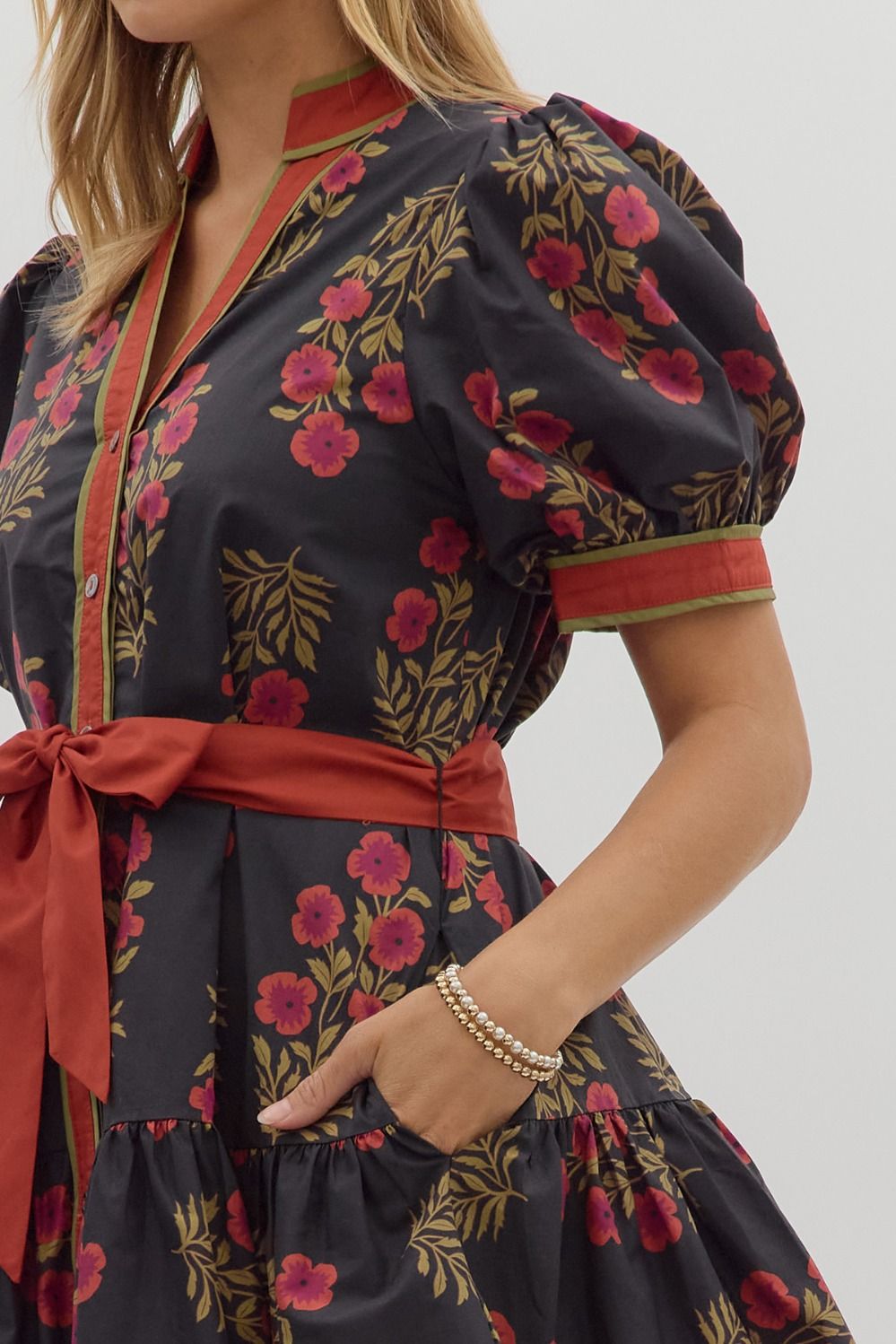 Black Floral Dress