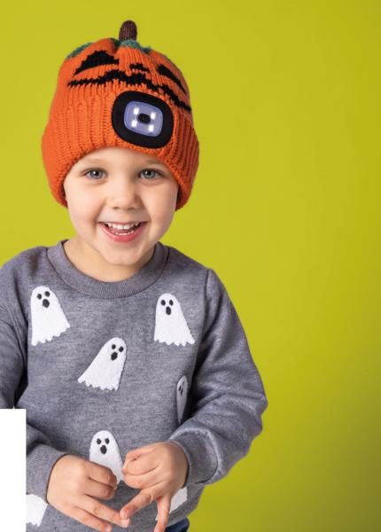 Pumpkin Flashlight hat