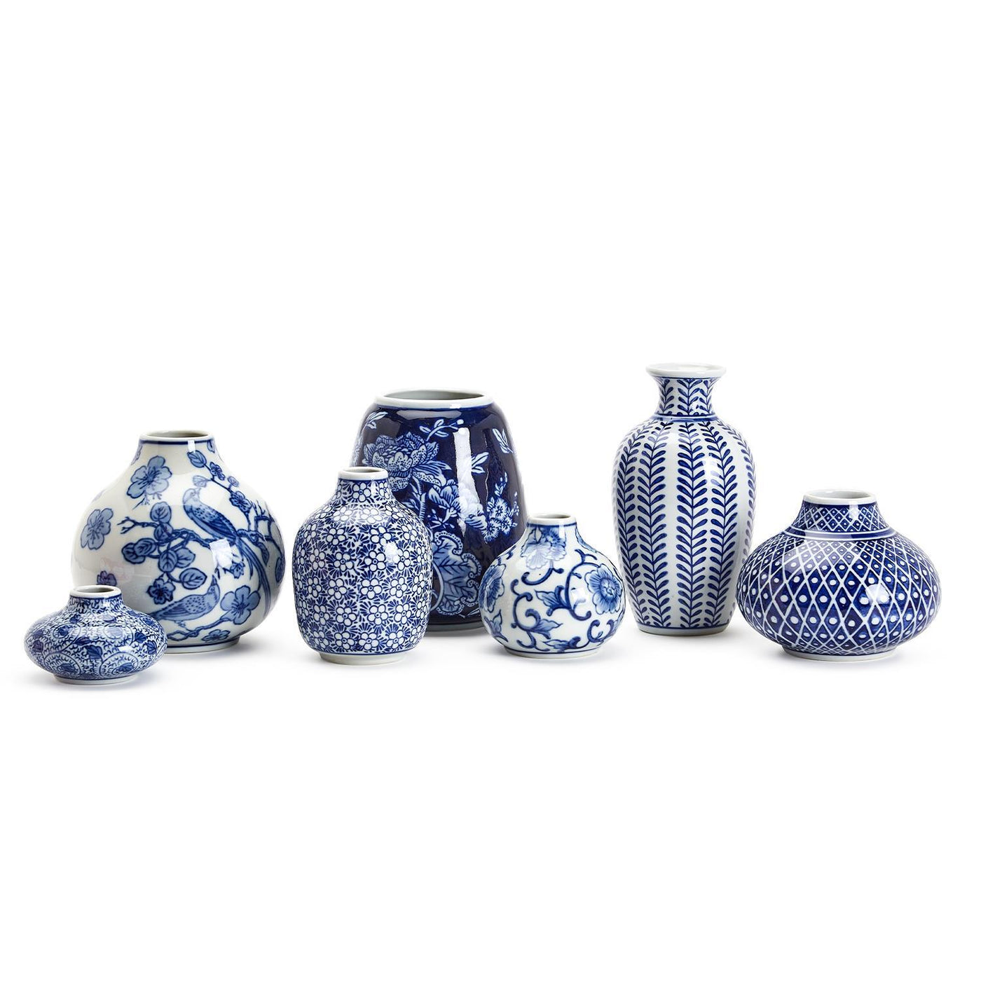 Blue & White Vase Set