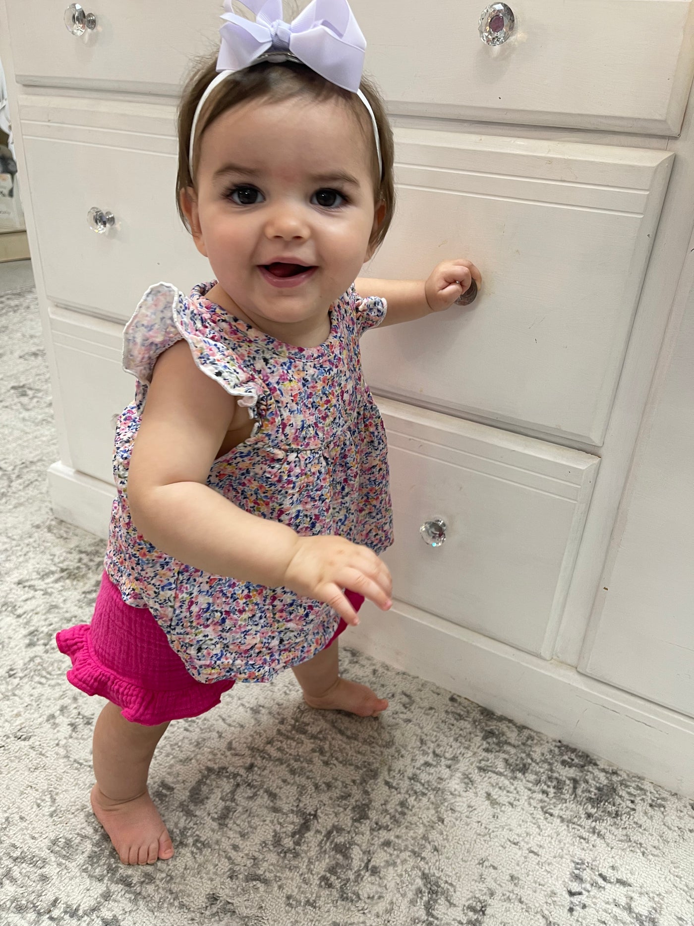 Pink Floral Short set