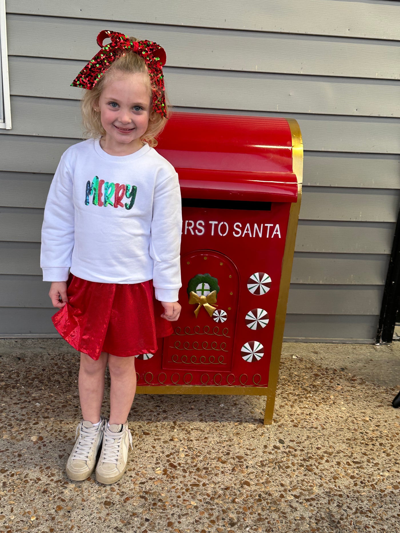 Kids Merry Sequin Sweatshirt