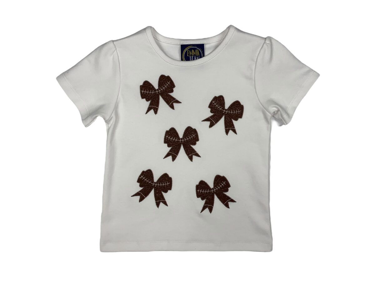Football Bow Tshirt