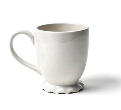 White Ruffle Mug