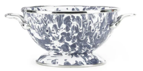 Grey Swirl Petite Colander