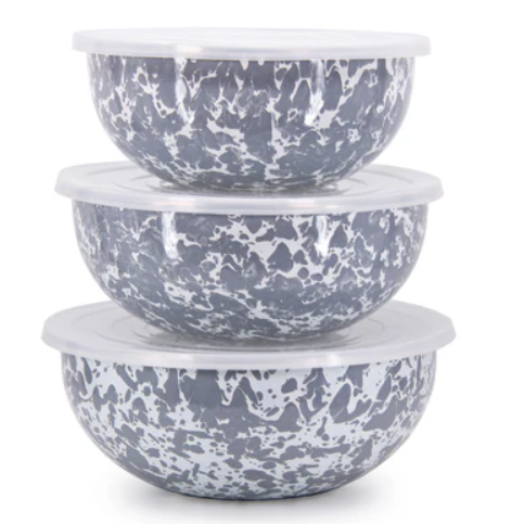 Grey Swirl Mixing Bowls