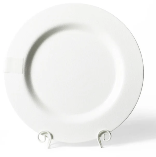 White Small Dot Big Round Platter