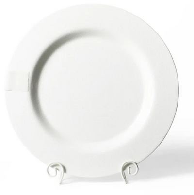 White Small Dot Big Round Platter