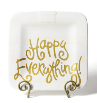 White Stripe Mini Square Platter