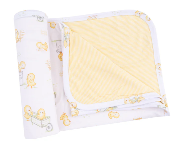 Baby Chicks 2 Ply Burp Cloth w/ Binding