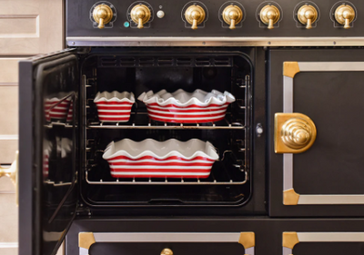 Red Stripe Casserole Dish