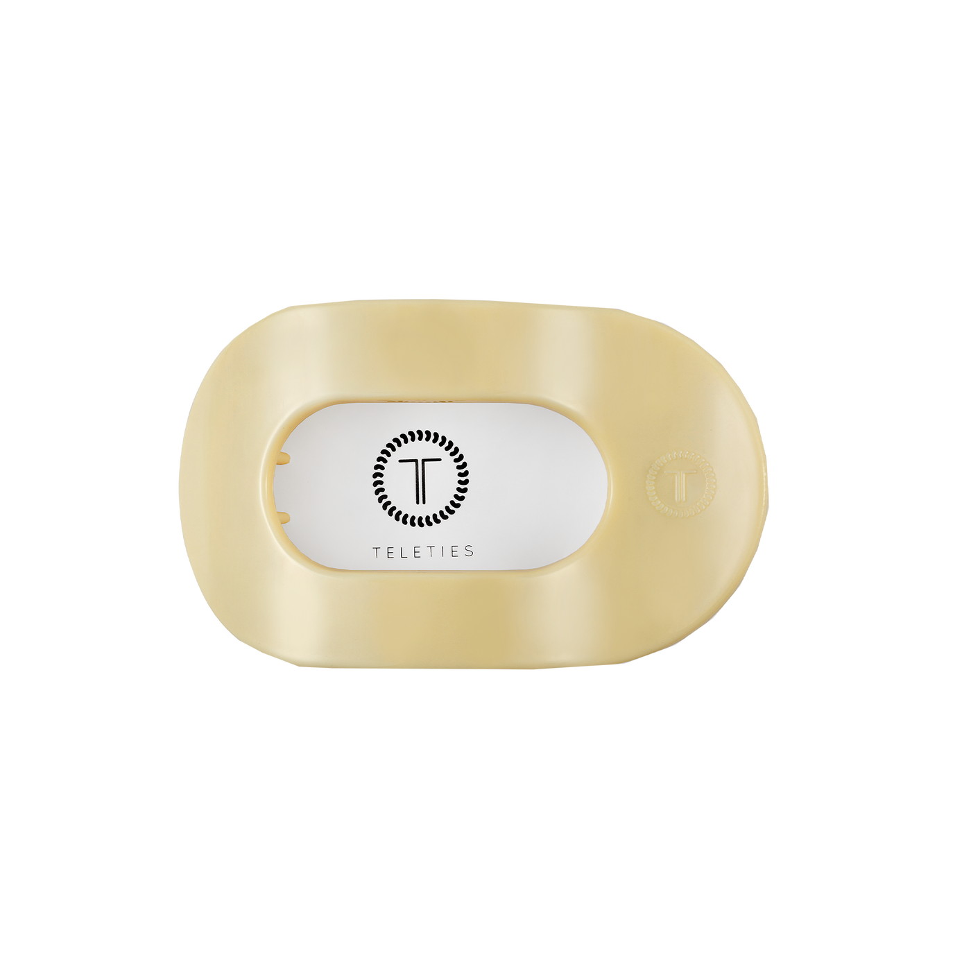 Flat Round Hair Clip | Small | Butter Yellow
