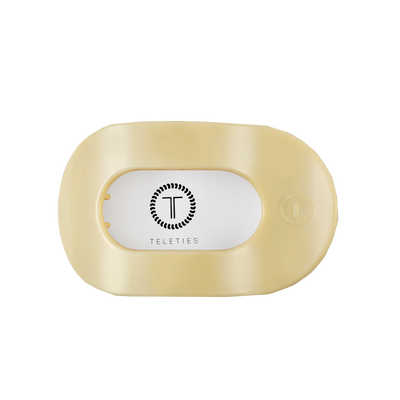 Flat Round Hair Clip | Medium | Butter Yellow
